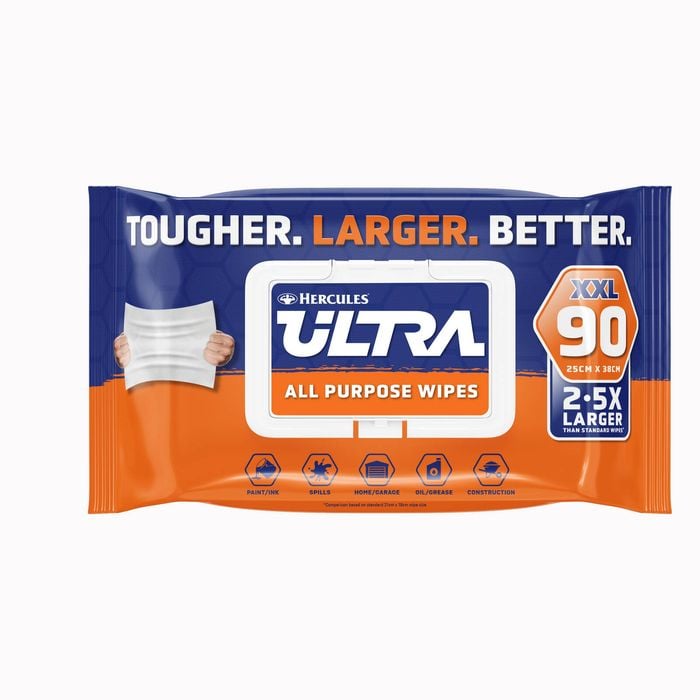 Hercules Heavy Duty Wipes 90pk