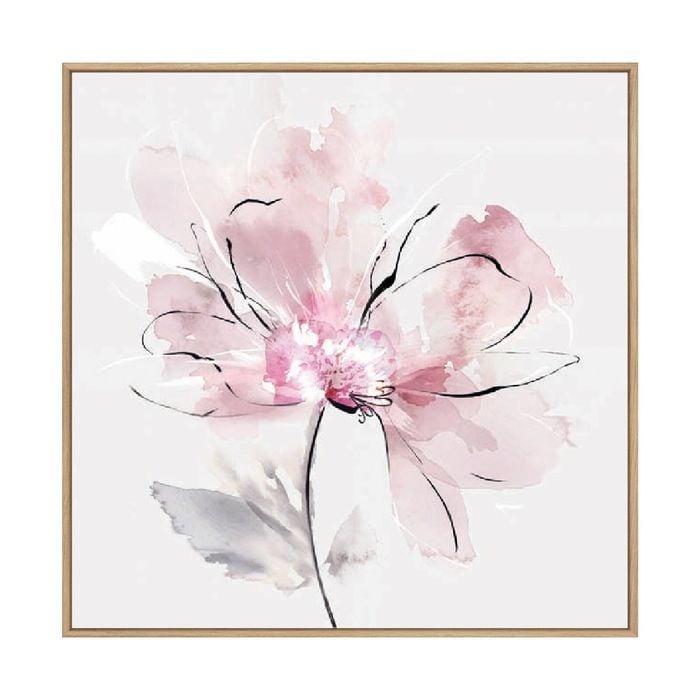 Artey | Tender Love I - Framed Canvas - Natural Frame - 120 x 120cm