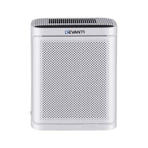 Devanti Air Purifier With 2 Layer Hepa Filter Display White