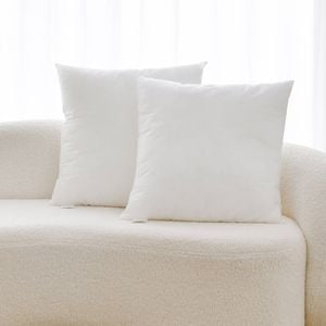 Dreamaker Cushion Insert Polyester Fill Twin Pack 50x50cm