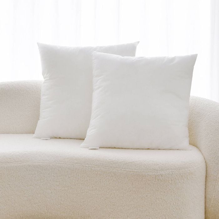 Dreamaker Cushion Insert Polyester Fill Twin Pack 50x50cm