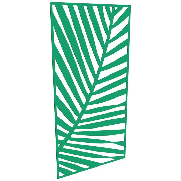 ProtectorAl 300-1200 x 1201-2400mm Light Green/Gloss White Palm Unframed Composite Deco Panel