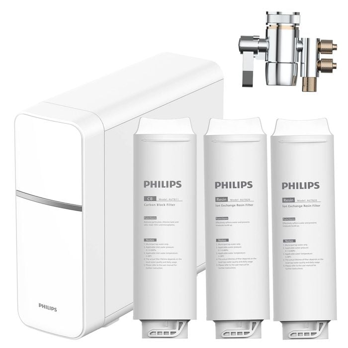 Philips White DIY installation On-Tap Converter Micro Filtration Softening+