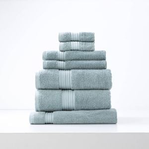 7pc Renee Taylor Brentwood 650GSM Low Twist Towel Set Gray Mist