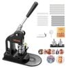 VEVOR 25mm Button Maker Machine Black with 500pcs Parts Circle Cutter for DIY Badges