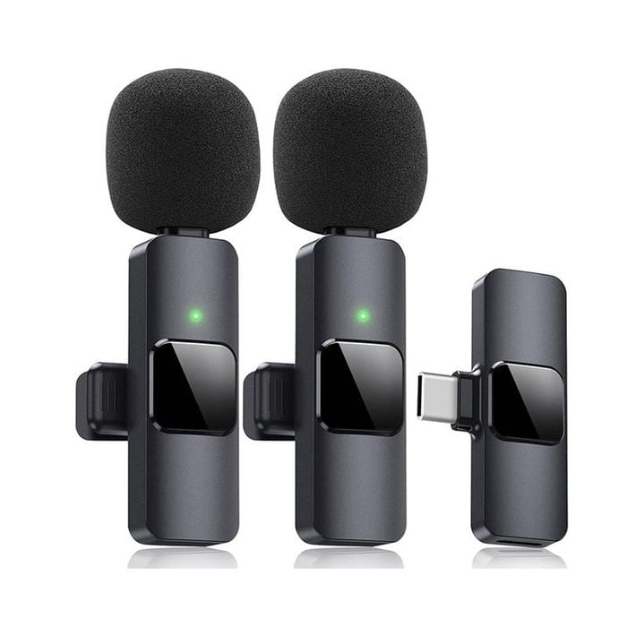 Catzon Dual Wireless Lavalier Microphone For Android Type-c Input Clear Sound