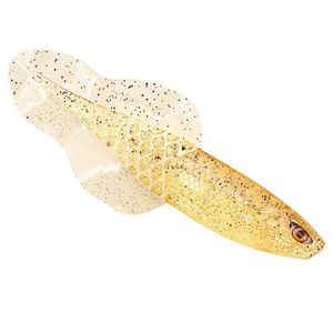 Chasebaits 4.25 Inch 110mm Flacid Shad Baits Soft Plastic Fishing Lures - Gold Shiner