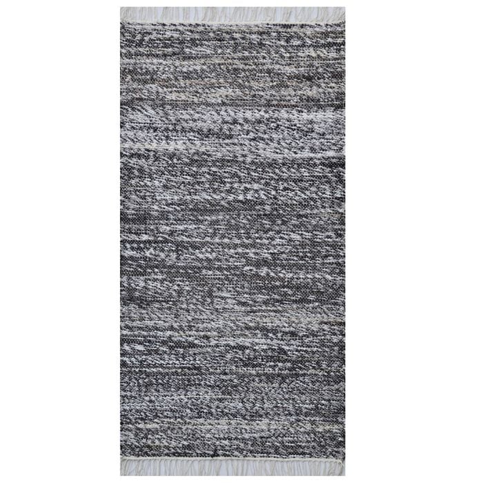 Abstract Handwoven Jute Rug - Whistler - Chocolate - 80x150cm
