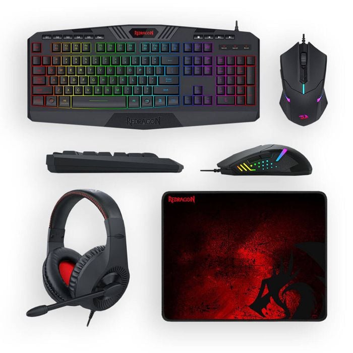 Redragon S101 Ba 3 4-in-1 Combo Black Gaming Peripheral Bundle