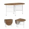 Costway Folding Dining Table Kitchen Counter Writing Desk Metal Natural