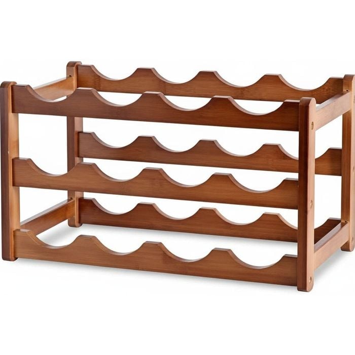 3-layer Bamboo Wine Storage Rack (12 bottles)