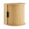 Design Square Eillie Woodgrain Floating Wallmount Nightstand Bedside Table 1-Drawer Oak
