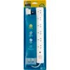 HPM 6 Outlet Powerboard with Surge & Switch White