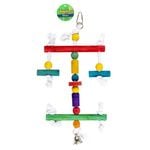 YES4PETS 3 x Wood Hanging Swing Toys For Birds