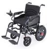 EQUIPMED Electric Folding Wheelchair, Wide Bariatric Chair Seat, Comfortable for S-XL, Long Range, Black