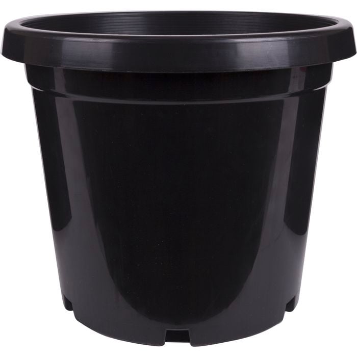 Garden City Plastic Grow Plant Pot - 300mm Black