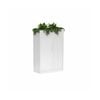 Olg Tempo Tambour Cabinet Narrow Tall With Planter White W900mm X D450mm X H1400mm