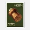 Galrie Léon Chandon Vintage Champagne Poster - Elegant French Art Print for Home Decor, White Frame, 50 x 70cm (20 x 28inch)