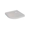 Stein 900 x 900mm White Curved Acrylic Offset Waste Tray 