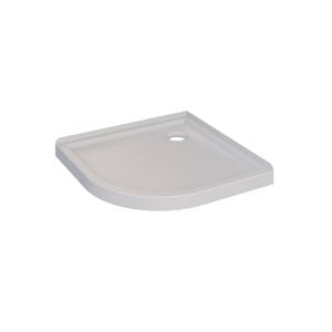 Stein 900 x 900mm White Curved Acrylic Offset Waste Tray 