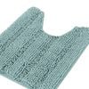 Smarcute 1 Piece U-shape 50cm x 50cm Non-slip Thick Soft Chenille Bath Mat Rug Duckegg Blue