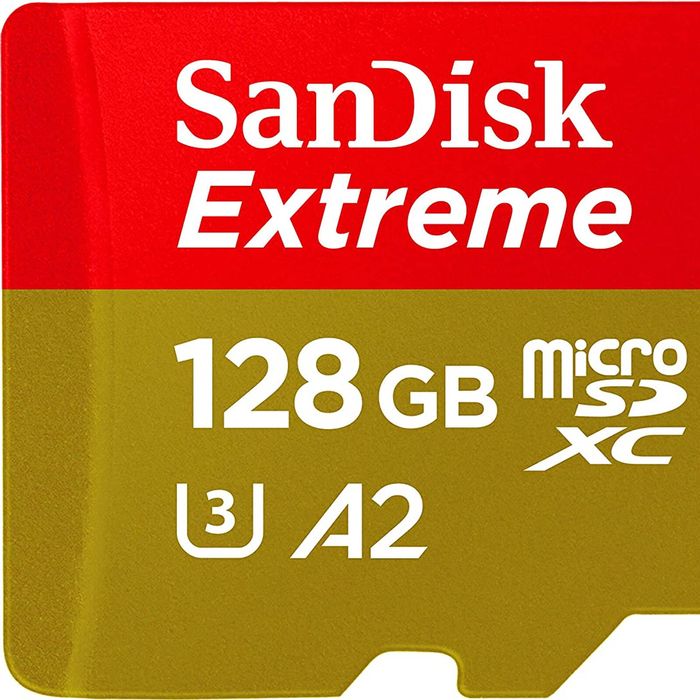 Sandisk Extreme Micro SDHC 128GB 160MB/S R, 60MB/S W, V30, U3, C10 Micro SD Card