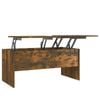 vidaXL Coffee Table Smoked Oak Accent Centre Table Furniture