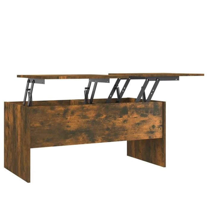 vidaXL Coffee Table Smoked Oak Accent Centre Table Furniture
