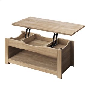ALFORDSON Coffee Table Lift-Up Oak