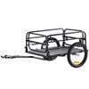 VEVOR Bike Cargo Trailer Black Foldable Compact Storage & Quick Release with Universal Hitch