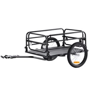 VEVOR Bike Cargo Trailer Black Foldable Compact Storage & Quick Release with Universal Hitch