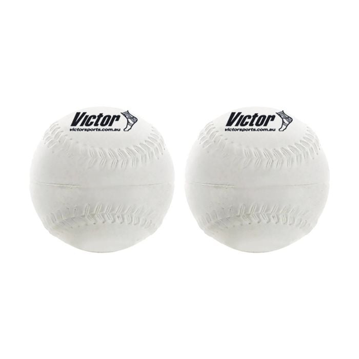 2PK Victor Sports Softball Rubber Kapok Durable Practice Training 12 In