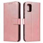 Premium Leather Wallet Flip Case TPU Cover Card - For OPPO A17 (Pink)