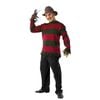 Freddy Krueger Deluxe Adult Sweater with Striped Design and Tattered Hem Halloween, STANDARD