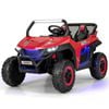 Costway 12V Kids Ride On Car 2-Seater Electric UTV with Remote Control and Music Red