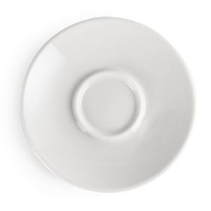 Olympia Espresso Saucers Whiteware 120mm 12 Pack Ceramic