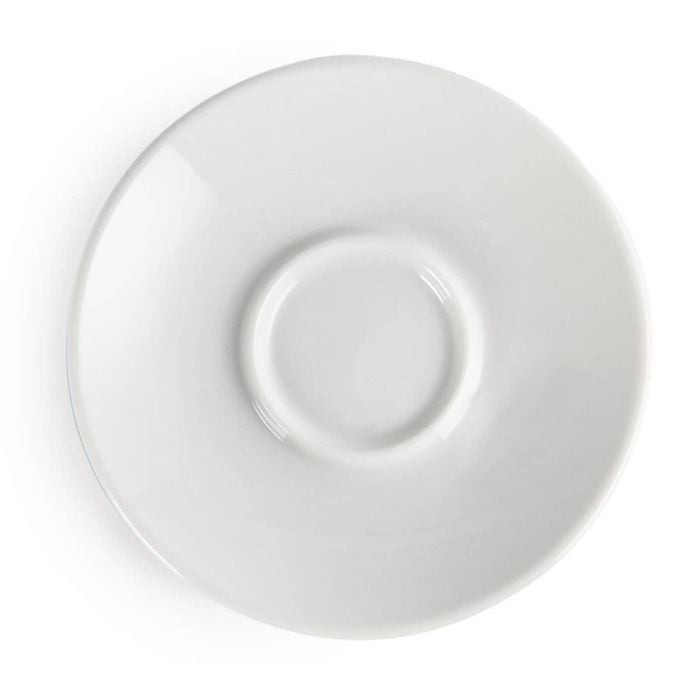Olympia Espresso Saucers Whiteware 120mm 12 Pack Ceramic