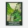 Galrie Vintage Electric Railway Art Print of Martigny to Chamonix by J. Graz, Poster Only, 70 x 100cm (28 x 40inch)