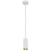 Telbix Kudo Contemporary Pendant Hanging Lamp Light Metal White Gold Sand