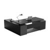Modern Furniture PHOENIX Black Executive Desk with Right Return - Black Concrete