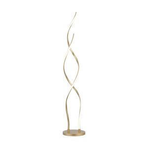 Lexi Lighting Acropora LED Floor Lamp Gold 130cm Contemporary Swirl Design