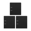 3x Marbig Foolscap Pe 75mm Lever Arch File Folder Organiser Paper Holder Black