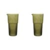 2PK Ecology Soda Lime Glass Callisto Carafe 1.4L/22.5cm Olive Green