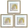 3PK Frankie & Me Shadow Square Picture Frame Home Photo Decor 4cm Dark Oak