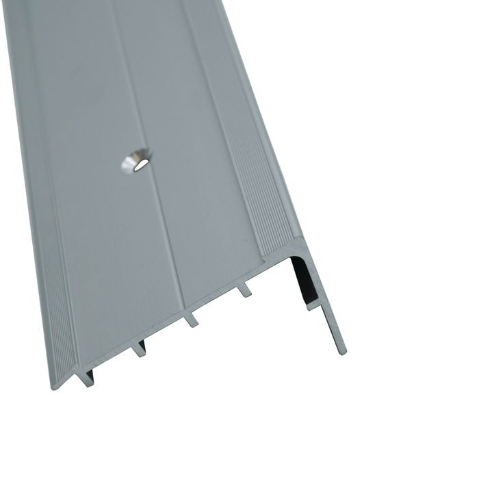 Roberts 3.6m Silver Single Over Carpet Square Stairnose - 5 Pack