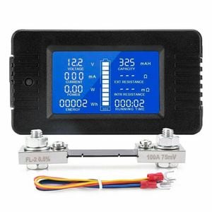 300A DC Battery Monitor With Shunt With Wiring Tools For Car, Caravan, Solar