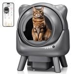 Advwin Self Cleaning Cat Litter Box 50L with Smart APP Control Automatic Cat Litter Box
