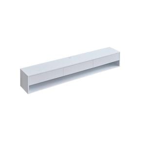 Tierra Wall Mount Entertainment TV Unit Floating 3 Drawers 180cm White