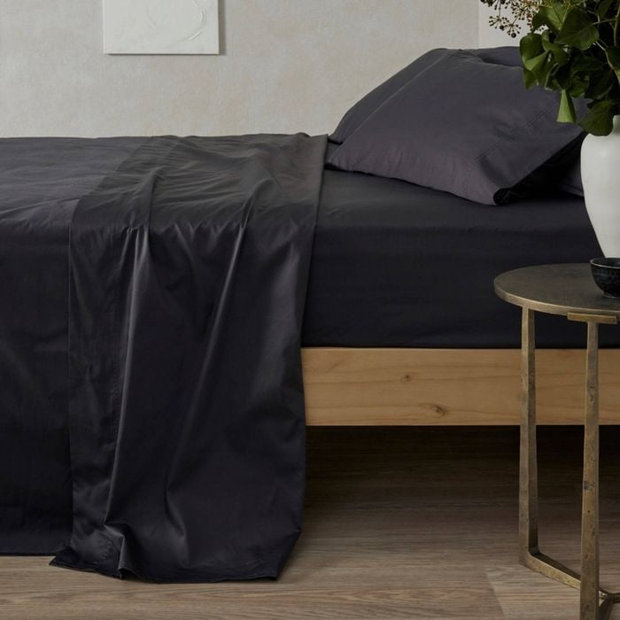 Bedding Co. Sheet Set 500TC Organic Cotton Charcoal Super King