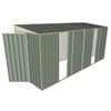 Build-a-Shed 1.5 x 4.5 x 2m Dual Single Sliding Side Door Skillion Shed - Green